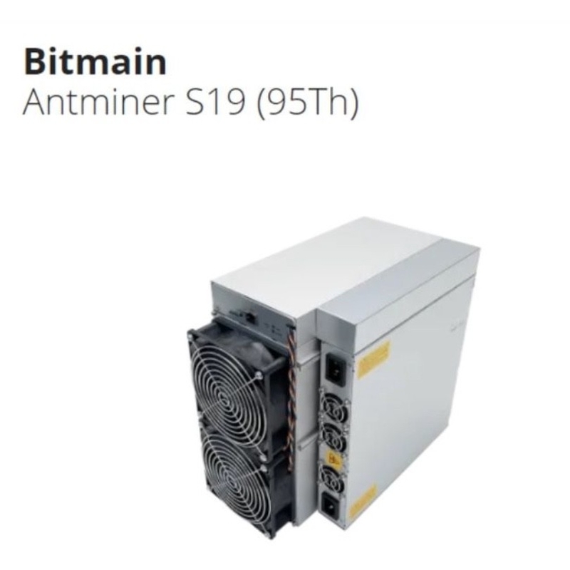 μηχανή 3250 Watt Bitmain Antminer S19 95T ανθρακωρύχων 220V ASIC