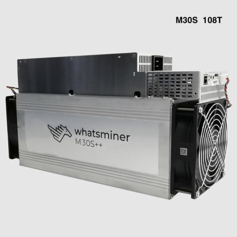 μηχανή 108TH/S 3348W Microbt Whatsminer M30s++ 108t ανθρακωρύχων 0.030j/Gh BTC